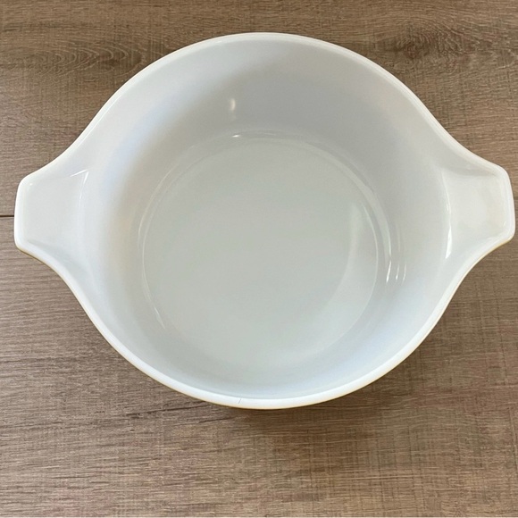 RARE Vintage Promo Pyrex w/Lid Mustard Autumn Floral Pyrex 475 B Square Flowers - Picture 14 of 15